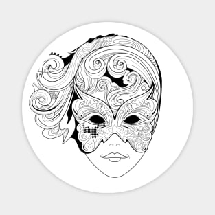 Venetian carnival mask Magnet
